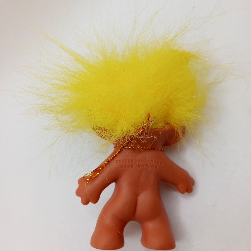 Vintage Troll Doll Uneeda Yellow Hair Collectible AS IS Toy Figurine Figure - Picture 13 of 15